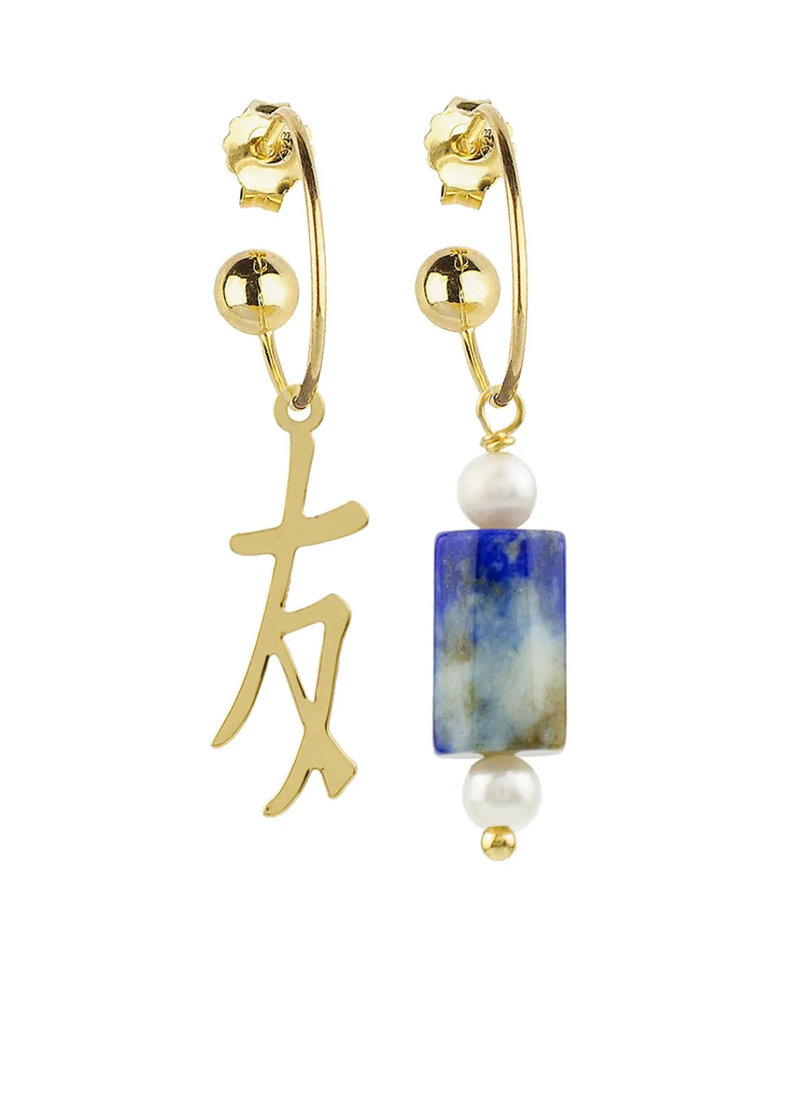 Lebole Maison Orecchini Hoop Amicizia Blu