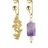 Lebole Maison Orecchini Hoop Bambù Viola
