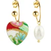 Lebole Maison Orecchini Hoop Cuore Perla