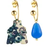 Lebole Maison Orecchini Hoop Dama Azzurro