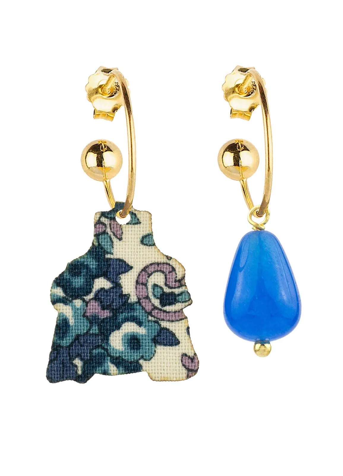 Lebole Maison Orecchini Hoop Dama Azzurro