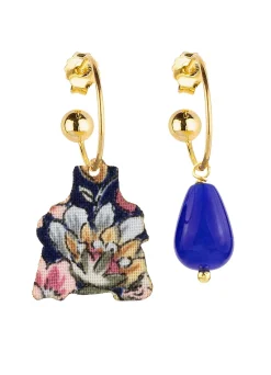 Lebole Maison Orecchini Hoop Dama Blu