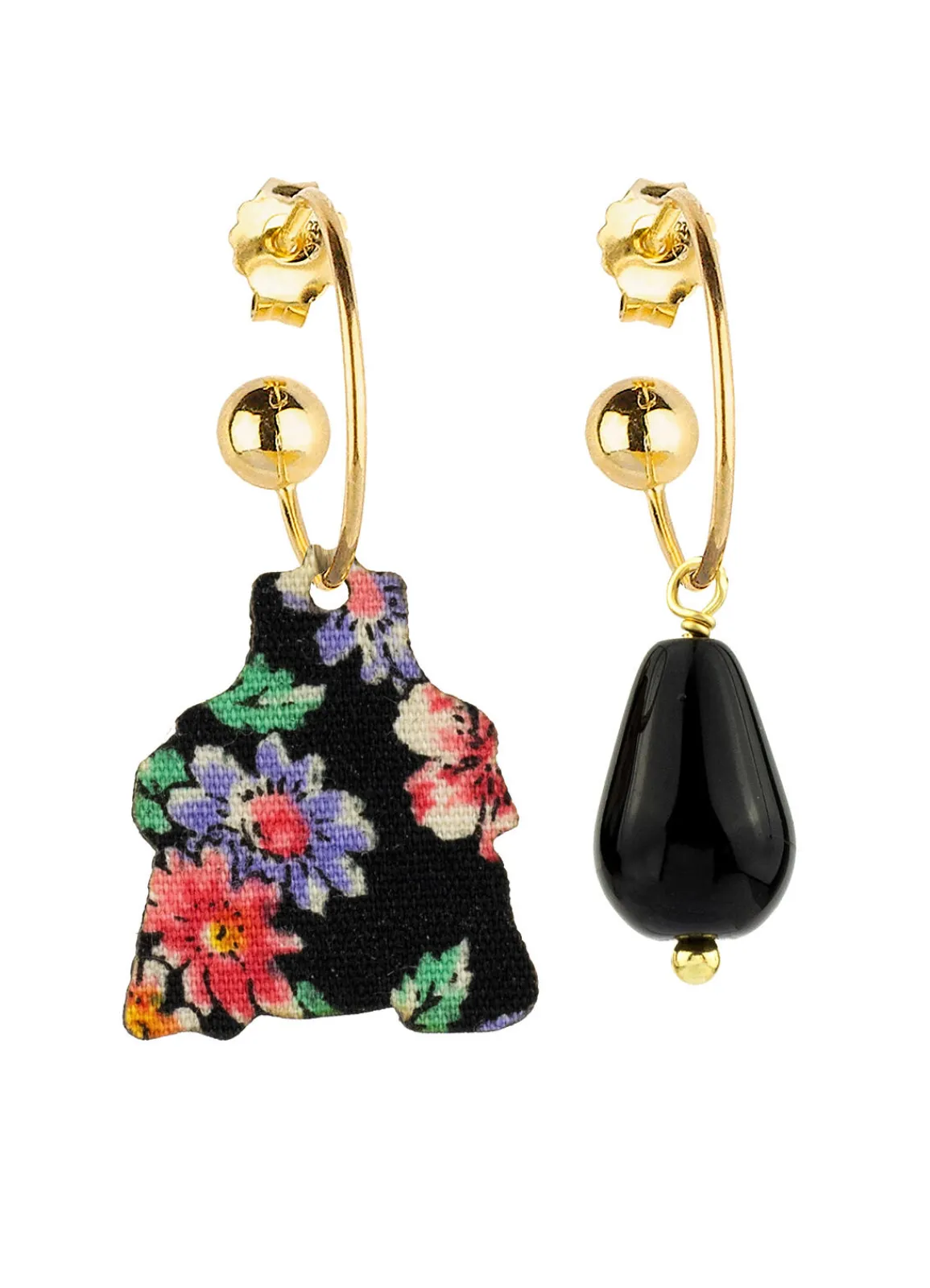 Lebole Maison Orecchini Hoop Dama Nero