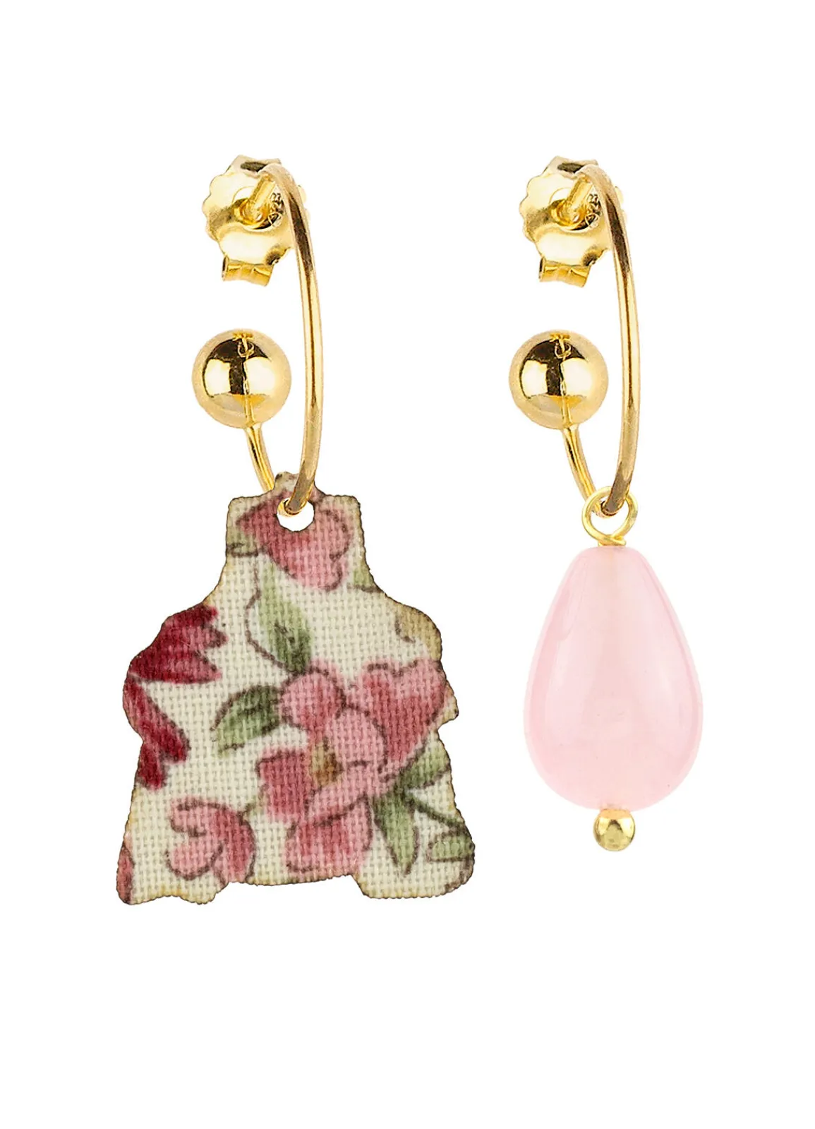 Lebole Maison Orecchini Hoop Dama Rosa