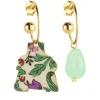 Lebole Maison Orecchini Hoop Dama Verde Giada
