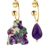 Lebole Maison Orecchini Hoop Dama Viola