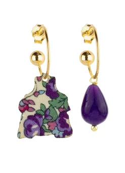 Lebole Maison Orecchini Hoop Dama Viola