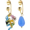Lebole Maison Orecchini Hoop Drago Azzurro
