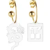 Lebole Maison Orecchini Hoop Drago Plexi Trasparente