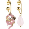 Lebole Maison Orecchini Hoop Drago Rosa
