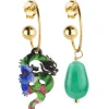 Lebole Maison Orecchini Hoop Drago Verde