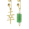 Lebole Maison Orecchini Hoop Fortuna Verde