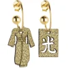 Lebole Maison Orecchini Hoop Kimono Oro