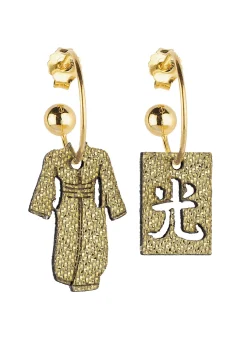 Lebole Maison Orecchini Hoop Kimono Oro