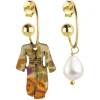 Lebole Maison Orecchini Hoop Kimono Perla