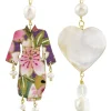Lebole Maison Orecchini Kimono E Cuore Madreperla Piccolo Perla
