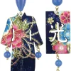 Lebole Maison Orecchini Kimono Grande Blu
