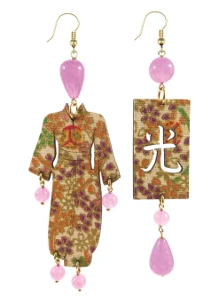 Lebole Maison Orecchini Kimono Grande Viola Chiaro