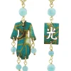 Lebole Maison Orecchini Kimono Mini Celeste Sfumato