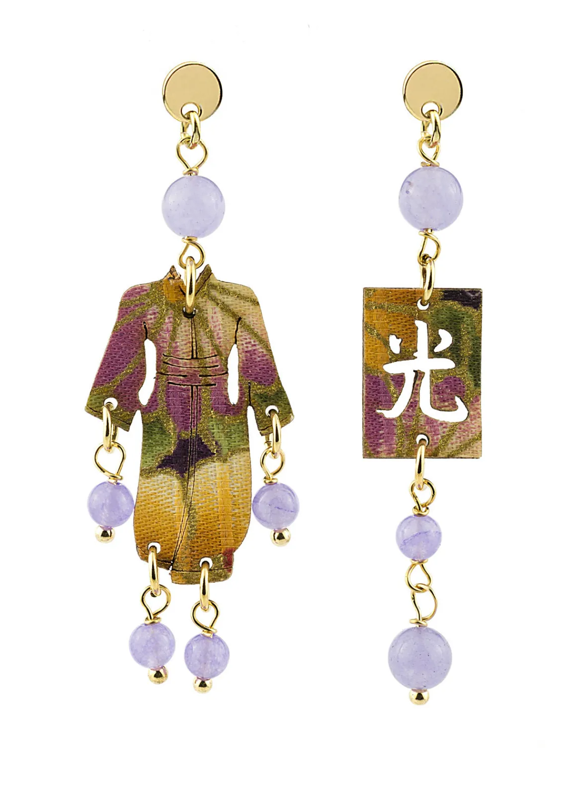 Lebole Maison Orecchini Kimono Mini Lilla
