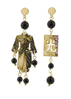 Lebole Maison Orecchini Kimono Mini Nero