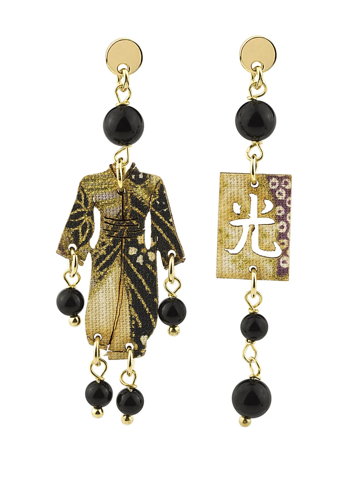 Lebole Maison Orecchini Kimono Mini Nero