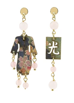 Lebole Maison Orecchini Kimono Mini Rosa