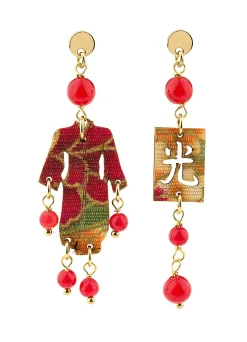 Lebole Maison Orecchini Kimono Mini Rubino