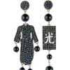Lebole Maison Orecchini Kimono Must Pietra Nero