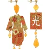 Lebole Maison Orecchini Kimono Piccolo Arancio