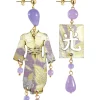 Lebole Maison Orecchini Kimono Piccolo Lilla