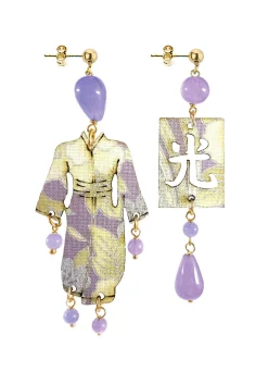 Lebole Maison Orecchini Kimono Piccolo Lilla