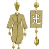 Lebole Maison Orecchini Kimono Piccolo Oro