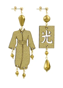 Lebole Maison Orecchini Kimono Piccolo Oro