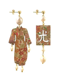 Lebole Maison Orecchini Kimono Piccolo Perla