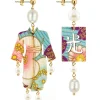 Lebole Maison Orecchini Kimono Piccolo Perla