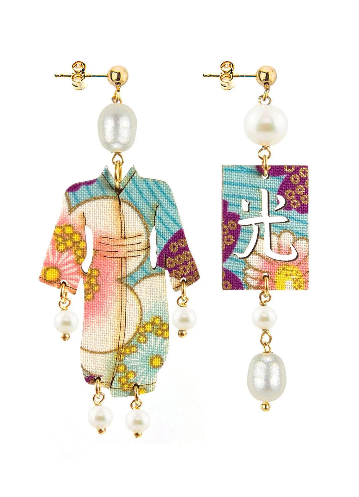 Lebole Maison Orecchini Kimono Piccolo Perla