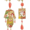 Lebole Maison Orecchini Kimono Piccolo Rosa Sfaccettato