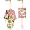 Lebole Maison Orecchini Kimono Piccolo Rosa