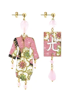 Lebole Maison Orecchini Kimono Piccolo Rosa