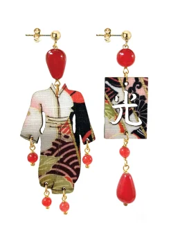 Lebole Maison Orecchini Kimono Piccolo Rubino