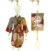 Lebole Maison Orecchini Kimono Piccolo Verde Acqua