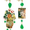 Lebole Maison Orecchini Kimono Piccolo Verde