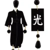 Lebole Maison Orecchini Kimono Plexi Grande Nero