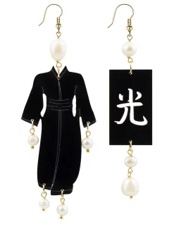Lebole Maison Orecchini Kimono Plexi Grande Perla