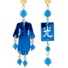 Lebole Maison Orecchini Kimono Plexi Mini Azzurro