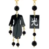 Lebole Maison Orecchini Kimono Plexi Mini Nero