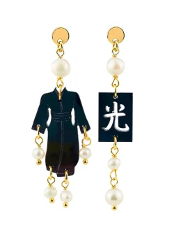 Lebole Maison Orecchini Kimono Plexi Mini Perla