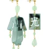 Lebole Maison Orecchini Kimono Plexi Piccolo Verde Giada