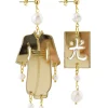 Lebole Maison Orecchini Kimono Plexi Piccolo Oro